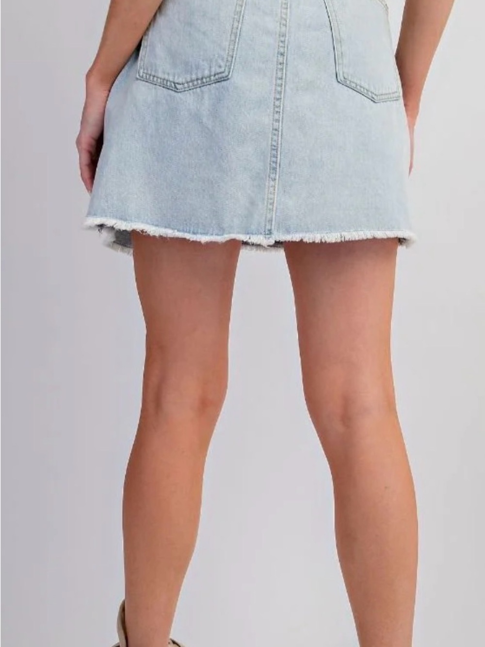 easel Winnie denim patchwork Mini Skirt - Picture 3 of 10